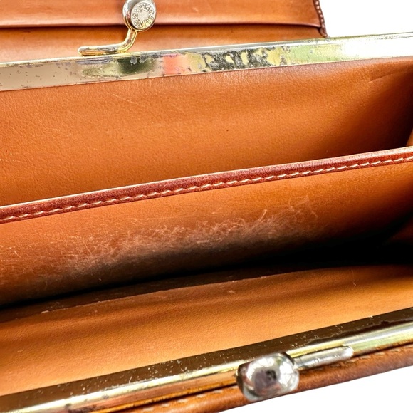 Authentic CELINE Macadam Beige Canvas & Leather Kisslock Long Wallet - Picture 15 of 15